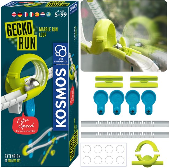 Gecko Run Flexibele verticale kogelbaan Kosmos - Loop aanvullende set, constructiespeelgoed 8+ van Kosmos