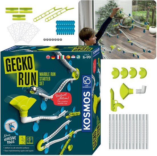 Gecko Run Flexibele verticale kogelbaan Ruimte - startset, constructiespeelgoed 8+ van Merkloos