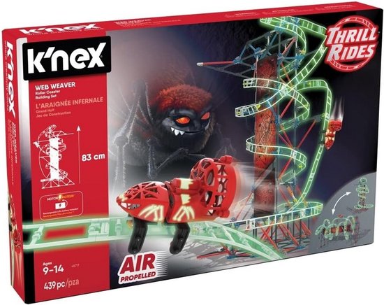 Gemotoriseerde Achtbaan Bouwset - Gloeit in het Donker en Beweegt Zelfstandig van Merkloos