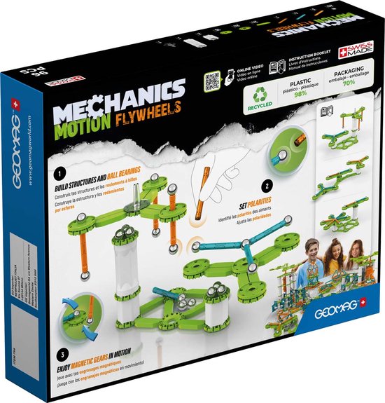 Geomag Geomag Mechanica Beweging RE Vliegwielen van Geomag
