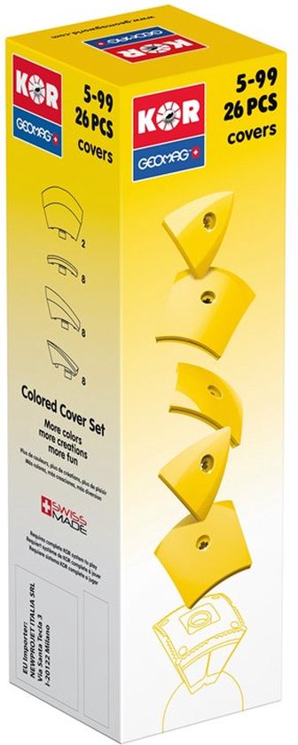 Geomag KOR 2.0 Pantone 108 Yellow 26 delig van Geomag