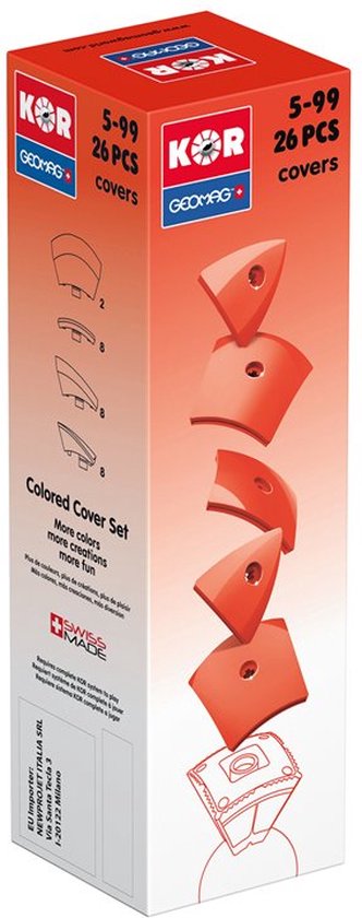 Geomag KOR 2.0 Pantone 485 Red 26 delig van Geomag