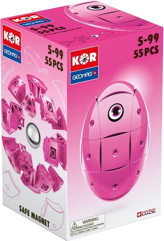 Geomag KOR 2.0 Pantone Pink 55 delig van Geomag