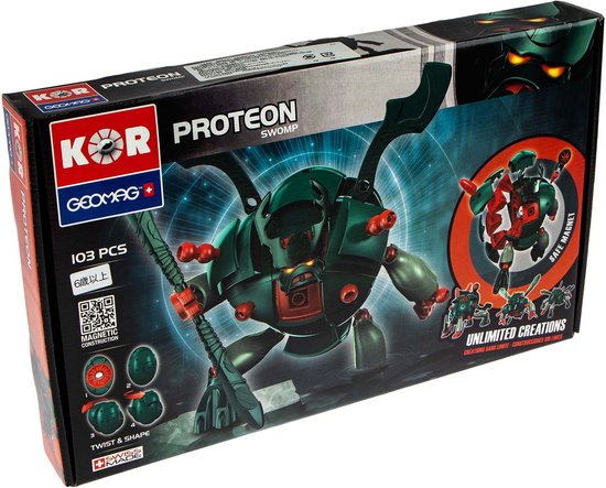 Geomag Kor Proteon SWOMP - 103 Stuks van Geomag