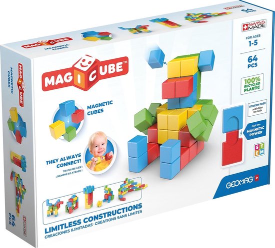 Geomag - Magicube Full Color Recycled Try Me 64 (1069) van Geomag