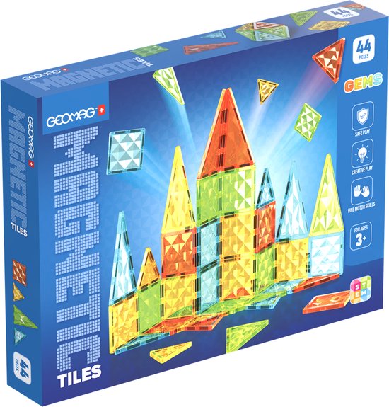 Geomag Magnetic Tiles Gems 44 van Geomag