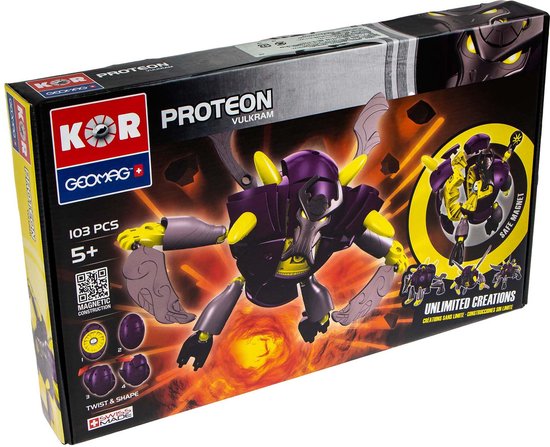 Geomag Proteon Vulkram 103 delig van Geomag