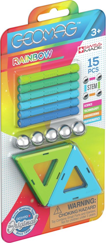 Geomag Rainbow Blister Cold - 15 delig van Geomag