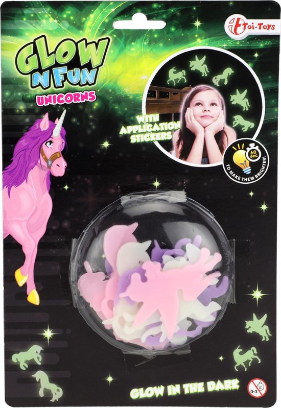 Glow in the Dark Stickers Eenhoorn van Decotime
