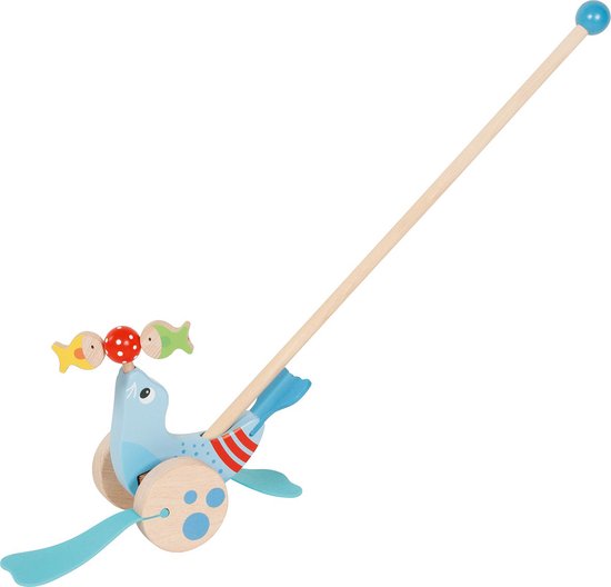 Goki Houten Duwfiguur Zeehond van Goki
