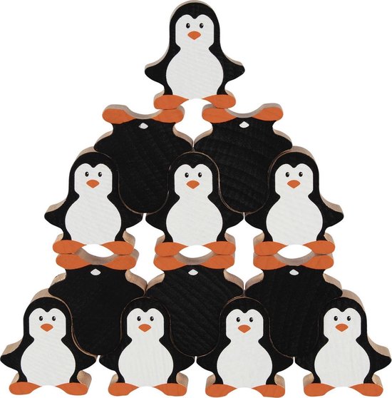 Goki Houten Stapelspel Pinguin van Goki