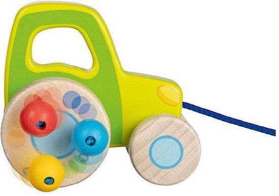 Goki Houten Trekfiguur Tractor van Goki