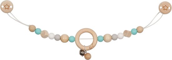 Goki Houten Wandelwagenketting Ster met Clips van Goki