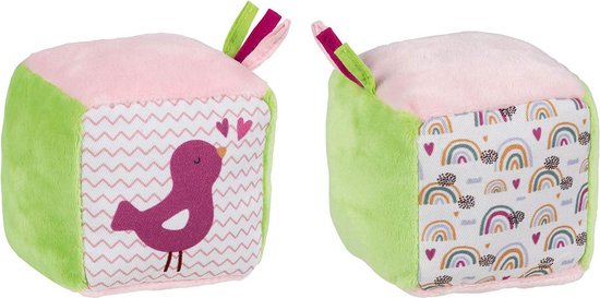 Goki Zachte Kubus met Knisperfolie en Bel Vogel van goki