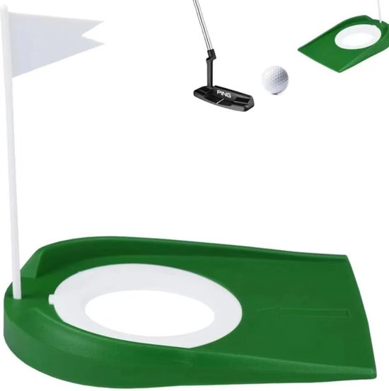 Golf put trainer - Put hole met vlaggetje - Golfaccessoire - Gemakkelijk oefenen - Golf putter van Ace Golf
