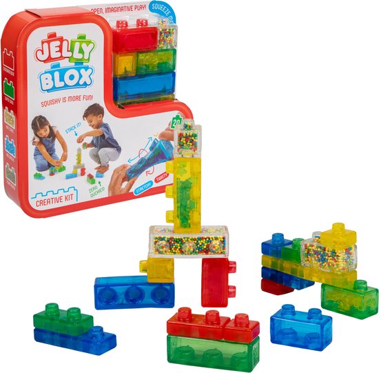 Goliath Jelly Blox Creative Kit - Constructiespeelgoed - Zachte Bouwblokken - Pijnvrij Spelen - Vanaf 2 jaar - BPA vrij van Goliath