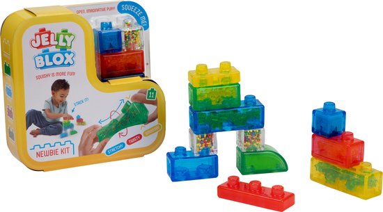 Goliath Jelly Blox Newbie Kit - Constructiespeelgoed - Zachte Bouwblokken - Pijnvrij Spelen - Voor kinderen vanaf 2 jaar van Goliath