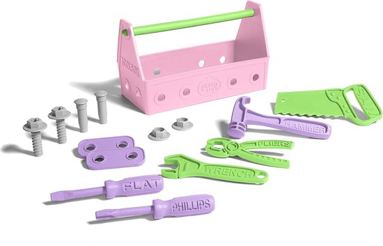 Green Toys - Gereedschapskist Roze van Green Toys