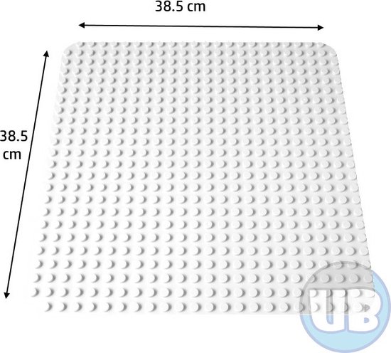 Grote bouwplaat wit – 38,5 x 38,5 cm van LEGO
