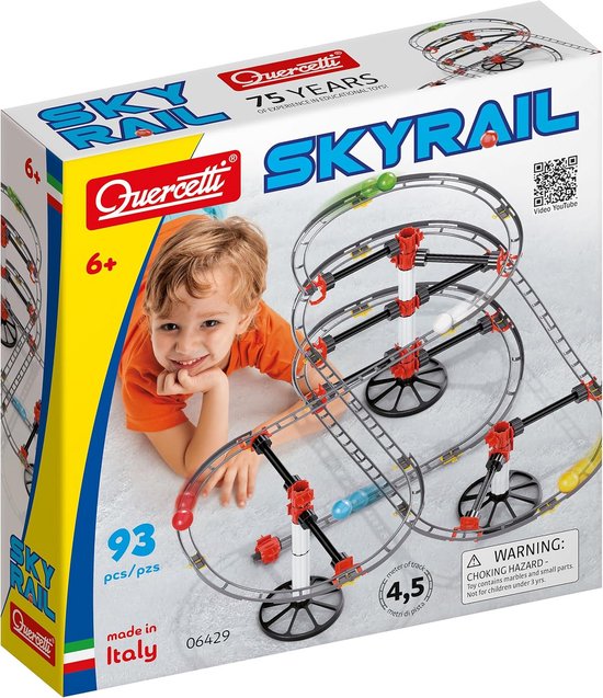 Grote Knikkerbaan Bouwset met Hangende Rails van Merkloos