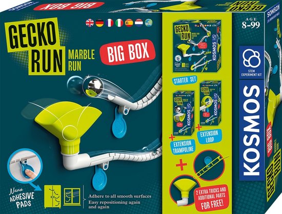 Grote Knikkerbaan Set voor aan de Muur | Verticale Speelbaan met Loopings en Trampoline | Flexibel & Experimenteel van Merkloos