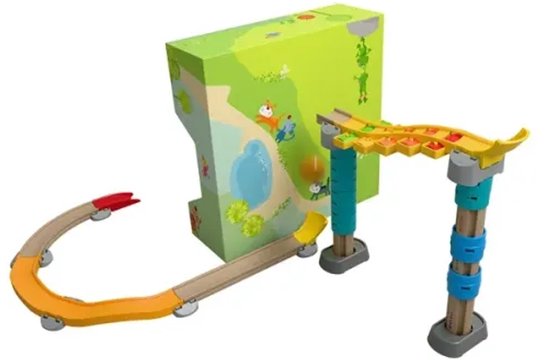 Haba knikkerbaan [2 jaar +] basisset eerste knikkerbaan Kullerbu Klanktrap stap voor stap van Merkloos