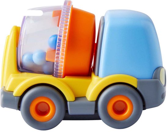 Haba knikkerbaan [2 jaar +] Betonmixer met vliegwielmoter - uitbreding eerste Speelbaan Kullerbu van Merkloos