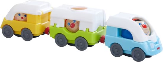 HABA Kullerbü Knikkerbaan Sneltrein - 5-delig van HABA