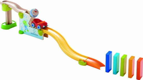 Haba Kullerbü Knikkerbaan - Themaset Hup in de auto - Vanaf 2 jaar van Merkloos