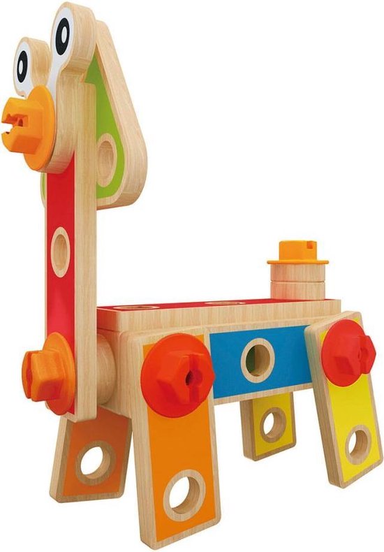 Hape Bouwset 42 Onderdelen - Constructiespeelgoed van Hape
