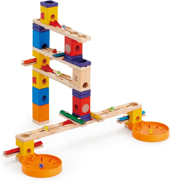 Hape Quadrilla Muziek en Beweging - Houten Knikkerbaan van Hape