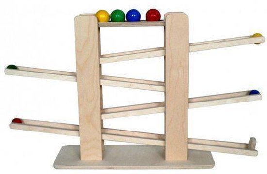 Hess Kogelbaan met 4 kogels en rolauto van Merkloos