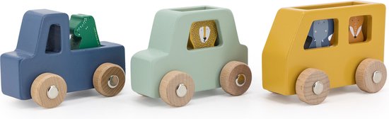 Houten dierenauto set van Kids Concept