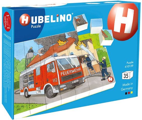 Hubelino Blokpuzzel Brandweer, 35st. van Hubelino