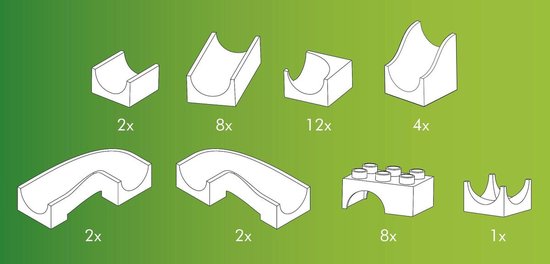 Hubelino Knikkerbaan: Aanvulset 39-delig van Merkloos