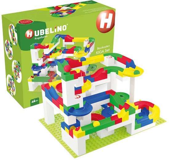 Hubelino Knikkerbaan KIGA Scholenset Bouwdoos, 352dlg van Hubelino