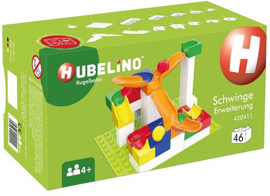 Hubelino Knikkerbaan Uitbreidingsset Swing, 46dlg. van Hubelino