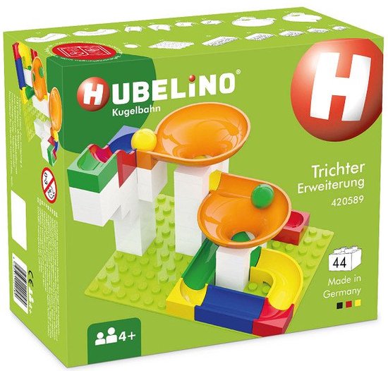 Hubelino Knikkerbaan Uitbreidingsset Trechter, 44dlg. van Hubelino
