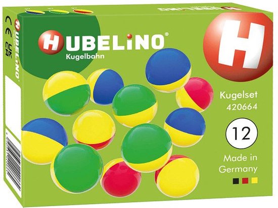 Hubelino Knikkers Twee Kleuren, 12st. van Hubelino