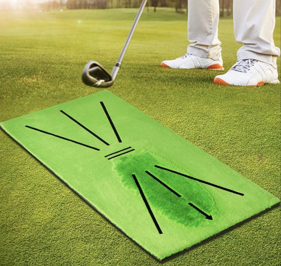 Impact Chippingmat 60x30cm - LONG STYLE - Oefenmat Golfballen - Golfmat Golfbal - Golf accessoires - Training - Oefen - Mat - Driving range Afslagmat - Golftrainingsmateriaal - Golftrainingsmaterialen - ATHLIX van ATHLIX