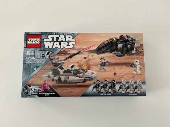 Imperial Dropship vs Rebel Scout Speeder van Imperial