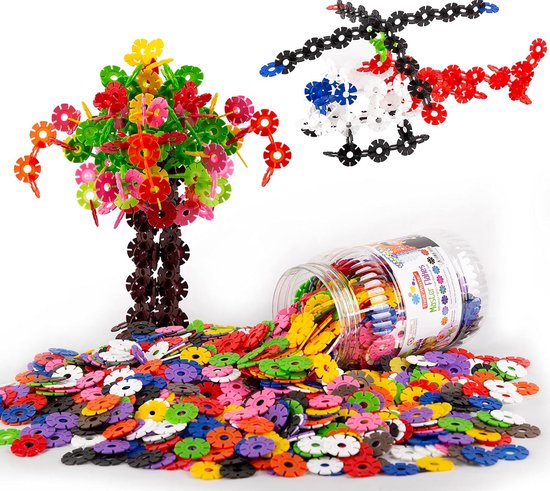 In elkaar Grijpende Bouwschijven - Educatief STEM Speelgoed voor Urenlang Bouwplezier van Merkloos