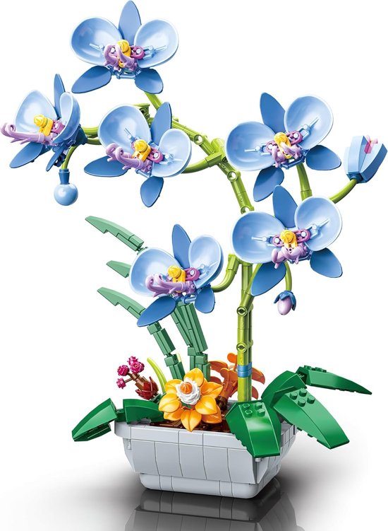 Jaki - Bloemenboeket orchidee | Botanical bloemenpracht orchideeën | Classic Creator STEM speelgoed bonsai bloemen mega bouwpakket compatibel met lego mould king sluban | Icons modelbouw volwassenen | Bloemenpracht Kunstbloemen | 579 bloks van Merkloos