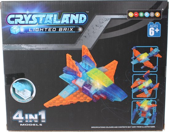 Johntoy Bouwpakket Crystaland 61-delig 99015 van Johntoy