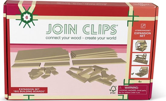 JOIN CLIPS Uitbreidingsset Big Building Boards van JOIN CLIPS