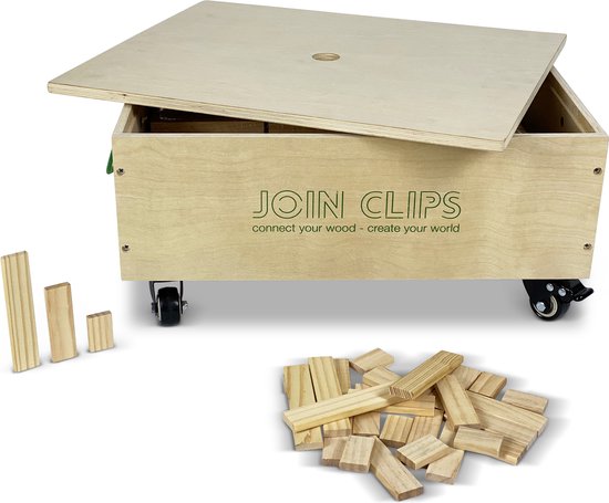 JOIN CLIPS Uitbreidingsset van Basis set 500 Bouwplanken Pro van JOIN CLIPS