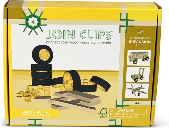 JOIN CLIPS Uitbreidingsset Wheels & Twist van Merkloos