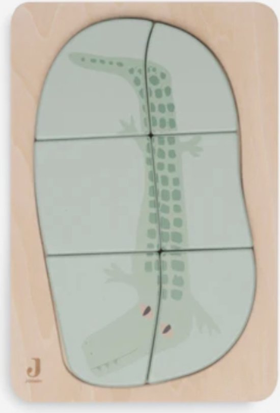 Jollein 105-001-68056 - Puzzel - Hout - Jungle Jambo - Croco van Jollein