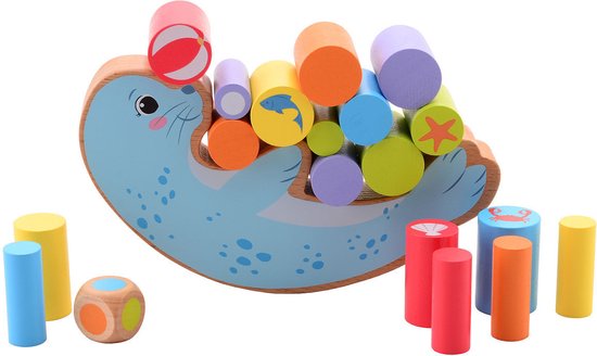 Joueco - Zeehond Evenwichtspel, 19-delig van Joueco