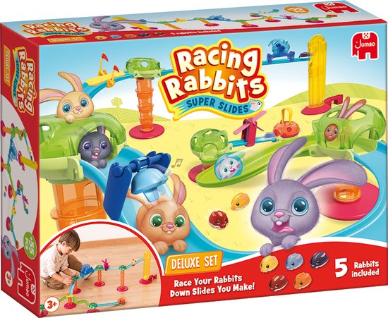 Jumbo - Racing Rabbits - Deluxe Set - Knikkerbaan vanaf 3 jaar van Jumbo